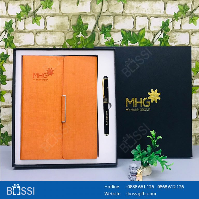 Bộ Giftset 2 SP sổ bút logo MHG