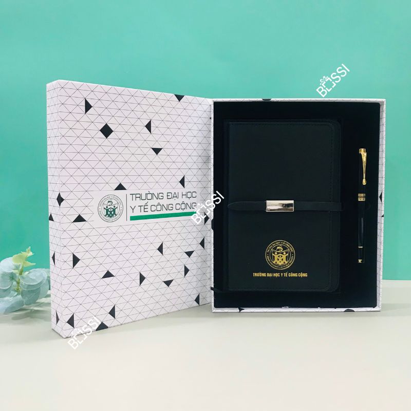 Bộ quà tặng 2SP sổ bút Trường ĐH Y Tế Công Cộng