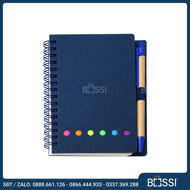 Sổ bìa giấy gáy lò xo BG04 – Món quà doanh nghiệp nhỏ gọn ấn tượng
