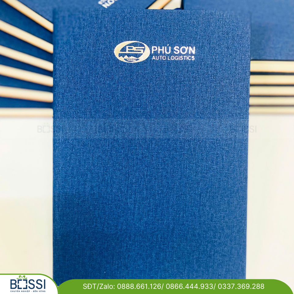Sổ da A5 gáy dán Phú Sơn