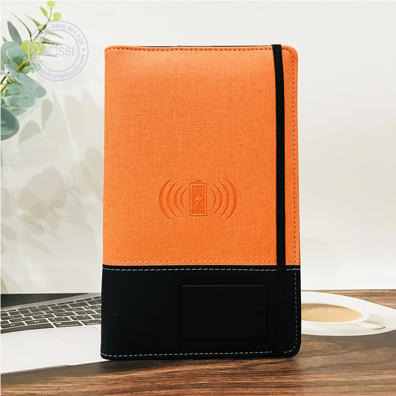 Sổ sạc đa năng size A6 SSB4 in logo doanh nghiệp - Quatangbossi.com