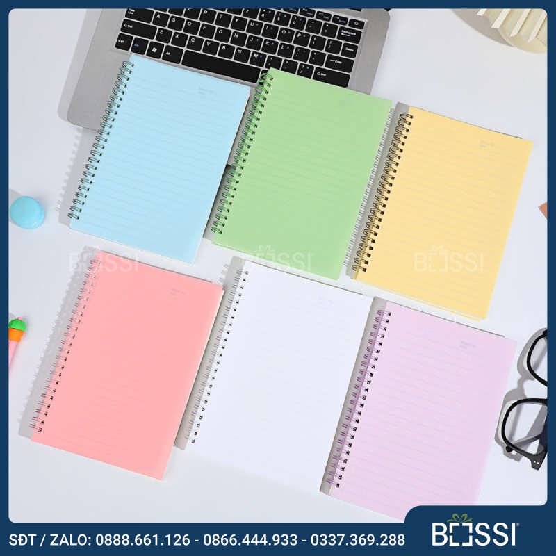 Sổ tay A5 bìa mica MC01 – Quà tặng doanh nghiệp ấn tượng thu hút nhất